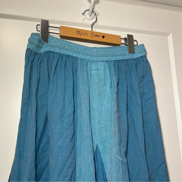 ARK IMPORT - High-Low Boho Skirt - Turquoise Blue - Women’s M/L - Picture 6 of 9